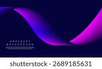 Futuristic Single 3D Ribbon Wave Abstract Background