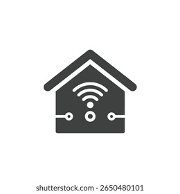 Futuristic Smart Home Solid Representation Modern Real Estate Automation Technology Living