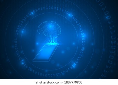 fondo abstracto de la tecnología futurista de innovación en smartphone.