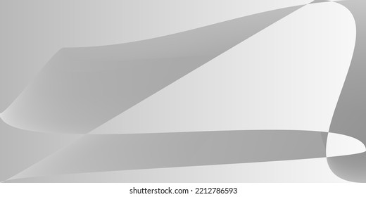 Fondo Monocromático Dinámico Futurista Suave. Malla de gradiente de aluminio con tecnología de fluidos metálicos. Diseño moderno mínimo digital gris plateado. Las Capas Dan Forma A La Ilustración Gris Moderna.