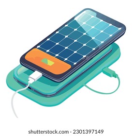 Futuristic solar panel station over white