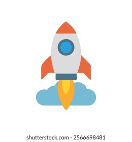 Futuristic Space Rocket Design Illustration