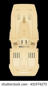futuristic space ship