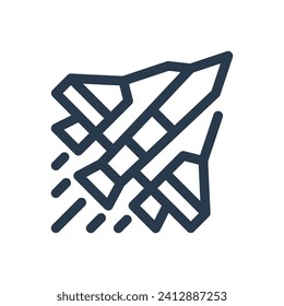 Futuristic Spacecraft Design Vector Icon Illustration