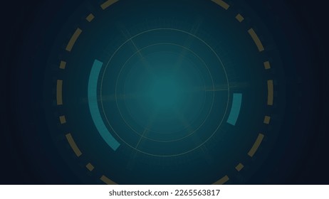 Futuristic spaceship Interface concept background. Abstract technology controls, progression bar, circle.