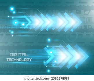 Futuristic speed background with glowing arrows, motion blur, digital technology concept, fast-moving elements, dynamic light trails, high-tech energy flow, acceleration effect, sci-fi motion design.