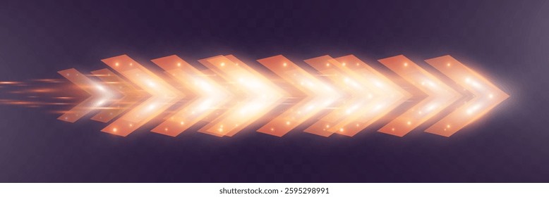 Futuristic speed background with glowing arrows, motion blur, digital technology concept, fast-moving elements, dynamic light trails, high-tech energy flow, acceleration effect, sci-fi motion design.
