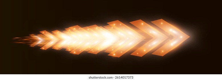 Futuristic speed background with glowing arrows, motion blur, digital technology concept, fast-moving elements, dynamic light trails, high-tech energy flow, acceleration effect, sci-fi motion design