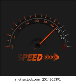 Futuristic speed rotation progress bar