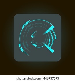futuristic spiral in vector, logo spiral
