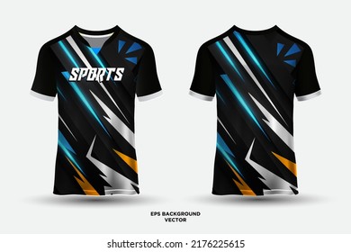 Futuristic sports jersey design vector with geometric elements