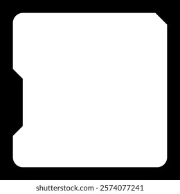 Futuristic square background. Social media frame vector illustration.