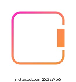 Futuristic square gradient background. Pop up window vector illustration.