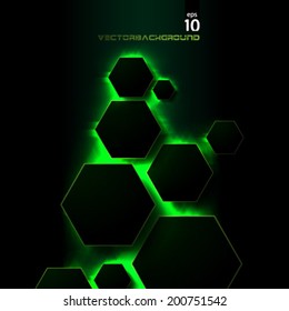 Futuristic Squares Bright LED Effect Background