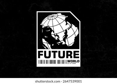 futuristic streetwear graphic tee design templates ideas
