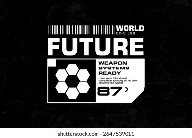 futuristic streetwear graphic tee design templates ideas