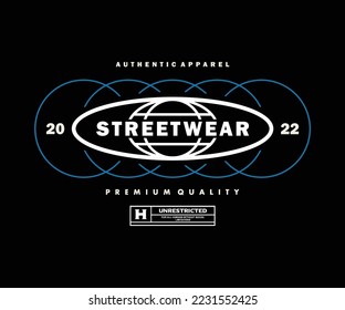 Futuristic streetwear Poster With Aesthetic Graphic Design for T shirt Street Wear and Urban Style