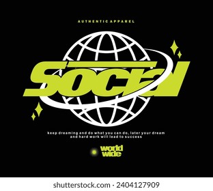 Futuristic streetwear Poster With Aesthetic Graphic Design for T shirt Street Wear and Urban Style