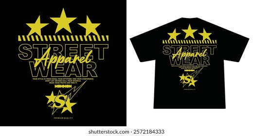 Futuristic streetwear Poster With Aesthetic Graphic Design for T shirt Street Wear and Urban Style