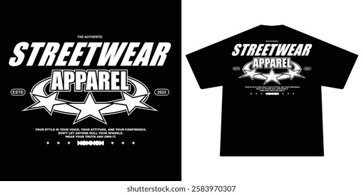 Futuristic streetwear Poster With Aesthetic Graphic Design for T shirt Street Wear and Urban Style