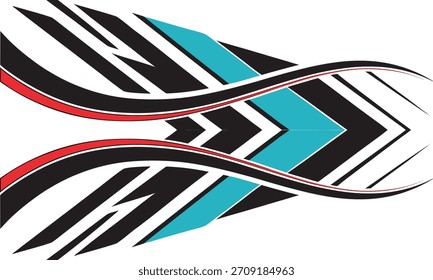 Futuristic Stripe Artwork With Bold Geometric Elements