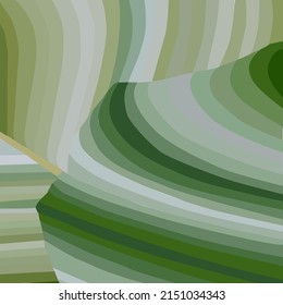 Futuristic Striped Background in Green and Grey. Vector Illustration