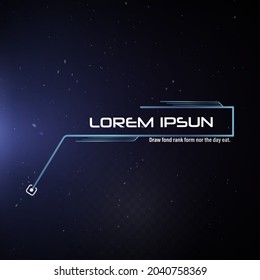 Futuristic style leader callout HUD. Modern digital templates applicable for frame layout. Information calls and arrows. Futuristic hud frame red and blue png.	