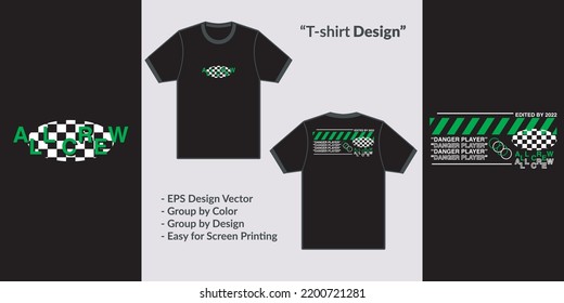 Futuristic style neon green streetwear theme design vector for tshirt hoodie and merchandise