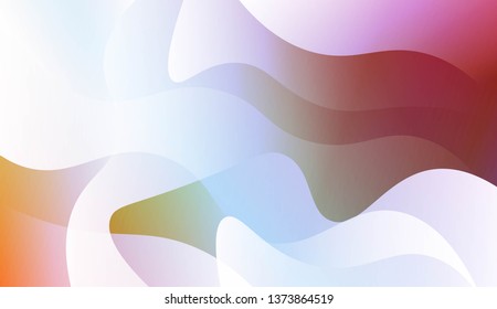 Futuristic Style With Wave Geometric Design, Shapes. For Elegant Pattern Cover Book. Vector Illustration with Color Gradient