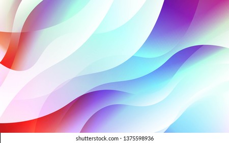 Futuristic Style With Wave Geometric Design, Shapes. For Elegant Pattern Cover Book. Vector Illustration with Color Gradient