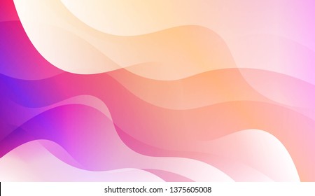 Futuristic Style With Wave Geometric Design, Shapes. For Elegant Pattern Cover Book. Vector Illustration with Color Gradient