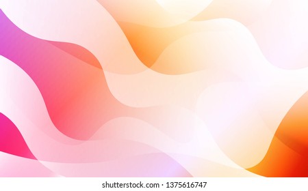 Futuristic Style With Wave Geometric Design, Shapes. For Elegant Pattern Cover Book. Vector Illustration with Color Gradient