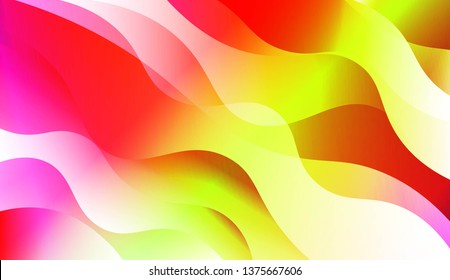 Futuristic Style With Wave Geometric Design, Shapes. For Elegant Pattern Cover Book. Vector Illustration with Color Gradient