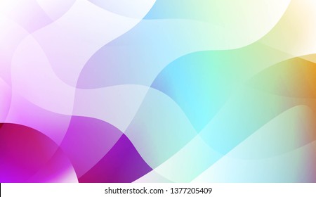 Futuristic Style With Wave Geometric Design, Shapes. For Elegant Pattern Cover Book. Vector Illustration with Color Gradient