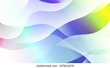 Futuristic Style With Wave Geometric Design, Shapes. For Elegant Pattern Cover Book. Vector Illustration with Color Gradient