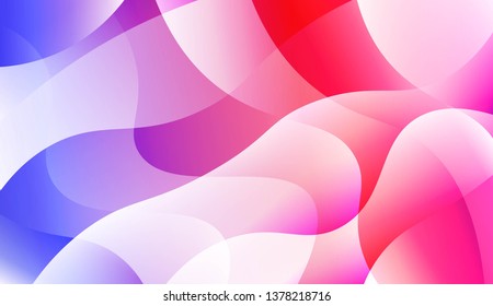 Futuristic Style With Wave Geometric Design, Shapes. For Elegant Pattern Cover Book. Vector Illustration with Color Gradient