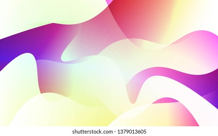 Futuristic Style With Wave Geometric Design, Shapes. For Elegant Pattern Cover Book. Vector Illustration with Color Gradient