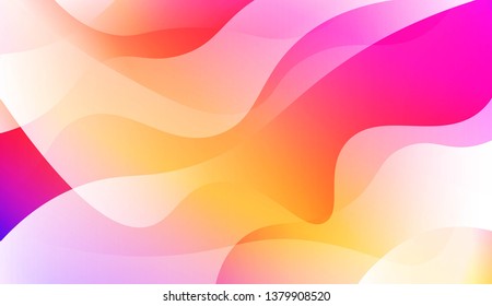 Futuristic Style With Wave Geometric Design, Shapes. For Elegant Pattern Cover Book. Vector Illustration with Color Gradient