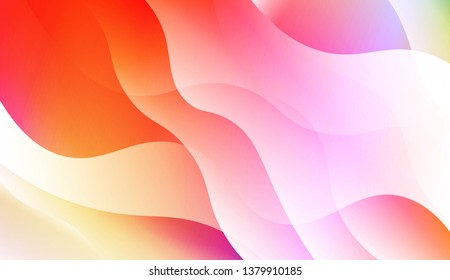 Futuristic Style With Wave Geometric Design, Shapes. For Elegant Pattern Cover Book. Vector Illustration with Color Gradient