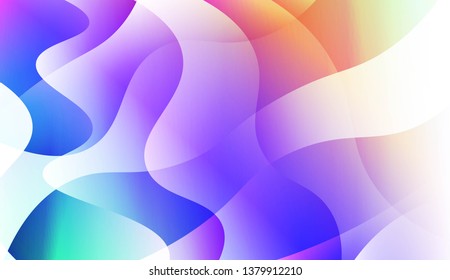 Futuristic Style With Wave Geometric Design, Shapes. For Elegant Pattern Cover Book. Vector Illustration with Color Gradient