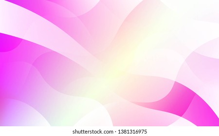 Futuristic Style With Wave Geometric Design, Shapes. For Elegant Pattern Cover Book. Vector Illustration with Color Gradient