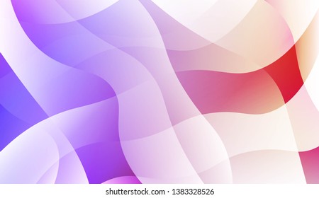 Futuristic Style With Wave Geometric Design, Shapes. For Elegant Pattern Cover Book. Vector Illustration with Color Gradient
