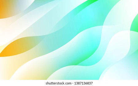 Futuristic Style With Wave Geometric Design, Shapes. For Elegant Pattern Cover Book. Vector Illustration with Color Gradient