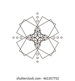 Futuristic symbol, line design, eps 10
