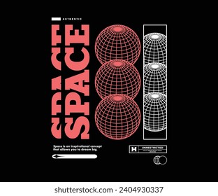  futuristisches T-Shirt-Design, Vektorgrafik, typografisches Poster oder T-Shirts Straßenbekleidung und urbaner Stil