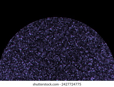Futurista tecnología azul de semitonos de color rosa punteado círculos abstractos de fondo. Diseño vectorial geométrico