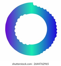 Futuristic Tech Circle Frame Design