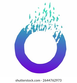 Futuristic Tech Circle Frame Design