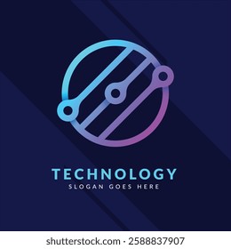 Futuristic Tech Logos: Abstract and Geometric Shapes