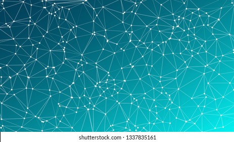 Futuristic technical wireframe pattern